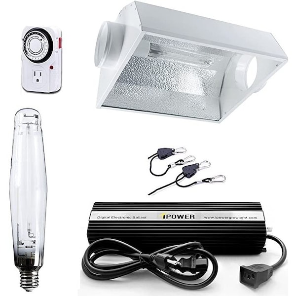 Ipower Grow Light Set includes 1000 watt digital electronic ballast +FREE Hanger Set GLSETX1000DHAC6 - main